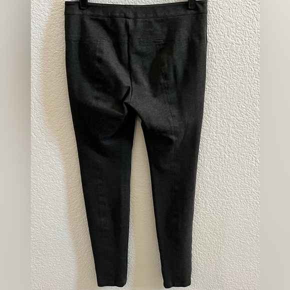 Vince Ponte Front Seam Riding Pants Zip Pockets Gray Size 8 - Picture 5 of 9